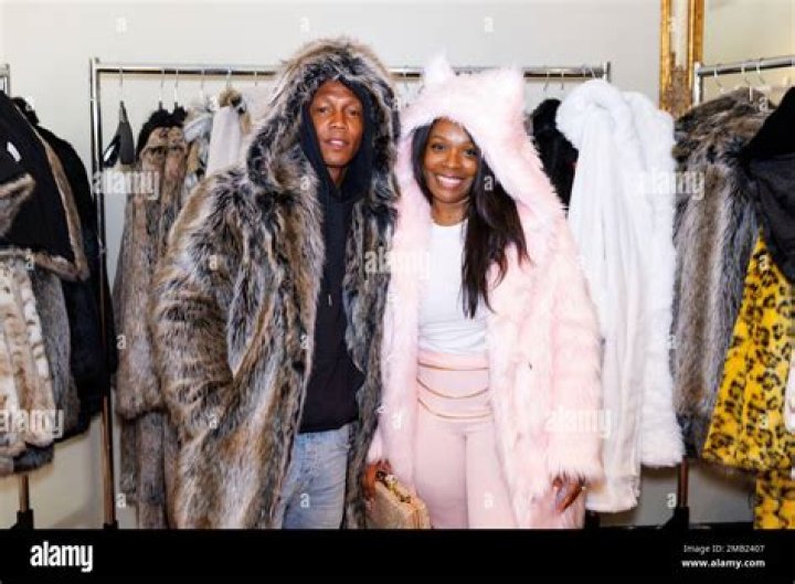 Zab Judah, left and Christina Judah attend the Backstage Creations